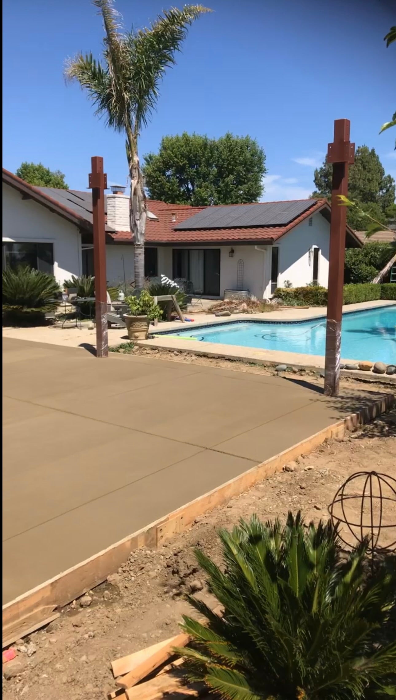 Davis Project - Outdoor Kitchen Pad & Stepping Stones